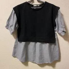 ikka トップス 黒・グレー　Mサイズ