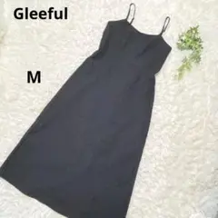 【美品】Gleeful キャミワンピース 黒 スリット入り　M