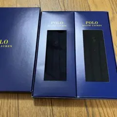 ラルフローレン メンズソックス濃紺&黒2足セット