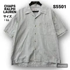 即購入OK】CHAPS RALPH LAUREN 開襟シャツ サイズL チェック