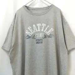 SEATTLE オーセンティックアメリカ Tシャツ グレー XL相当 海外古着