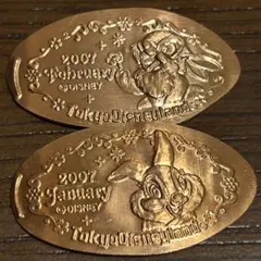 ミスバニー　とんすけ　ディズニー　スーベニアメダル