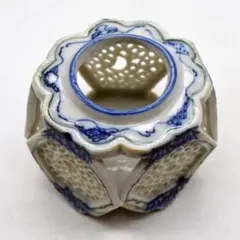 美品　古伊万里　染付　龍　盃台　年代物　焼物　杯台　酒器　迫力ある絵柄 美品 古伊万里 染付 龍 盃台 年代物 焼物 杯台 酒器 迫力ある