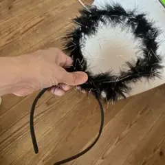 カチューシャ天使の輪　ブラック