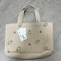 ︎【新品未使用】ミッフィー イブル トートバッグ Mサイズ　刺繍　ピンクベージュ
