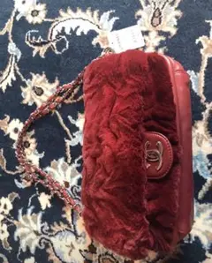 シャネルCHANEL新品未使用タグ付きオリラグファー ショルダーバッグ
