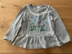 RAG MART 長袖シャツ 100cm グレー