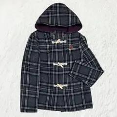 フレッドペリー★チェック柄 ダッフルコート ジャケット フード付き
