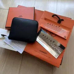 エルメスHERMES シルクイン アザップ コンパクト ブラック