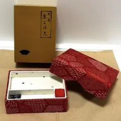 民芸　京こば古　ちりめん　ミニ裁縫箱　ソーイングボックス