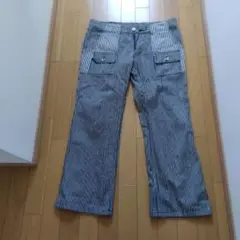 HIGH-ROCK ストライプ ワイドパンツ