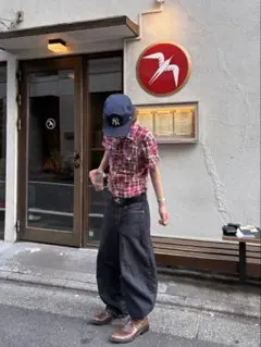古着チェックシャツ