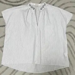 GLOBAL WORK ストライプ ノースリーブ M