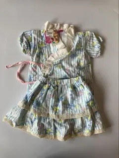 新品タグ付 アリエル 甚平 浴衣 100