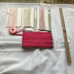 リボンセット ピンク・クリーム色　4種類