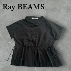 Ray BEAMS レイビームス　プリーツ キリカエ　シャツ　ハーフ スリーブ