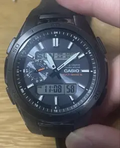 CASIO／WAVECEPTOR】デジアナ 電波ソーラー メンズ腕時計