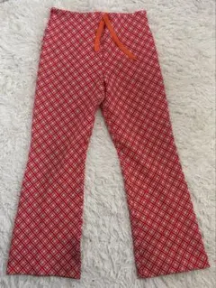 9月7日まで最終サマーセール vintage 70's フレアパンツ　ポリパンツ