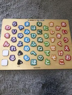 NAGAOKA ひらがなパズル 木製知育パズル　あいうえお