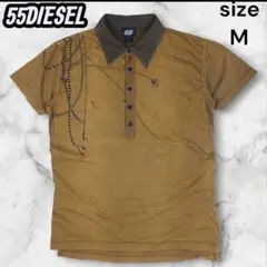 ☆美品☆55DSL☆DIESEL☆鬼フェード☆ポロシャツ☆ブラウン☆Mサイズ☆