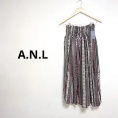 新品タグ付き✨️A.N.L. マルチカラーロングスカート
