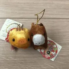 ぷちまるぬいぐるみ キラキラ干支 ウマ イノシシ