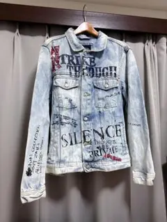 【値下げしました‼️】 ZARA グラフィックデニムジャケット M
