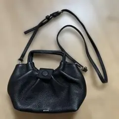 ビュレ レザー ショルダーバッグ ブラック