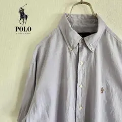 ◎RALPH LAUREN メンズ　長袖ボタンダウンシャツ　L D2X4