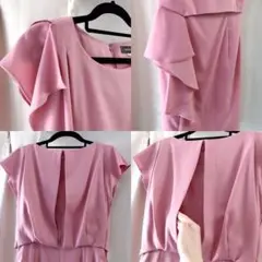 JUSUGLYTTY ♡ サイドラッフルワンピース ピンク タイトワンピ