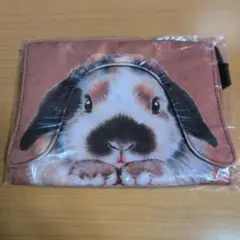 フェリシモ YOU+MORE! しらとあきこ うさぎマルチ収納ケース　ポーチ