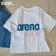 美品●L●アリーナ●ウィンダンシー●コラボ●白●オーバーサイズ