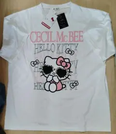 CECI McBEE HELLO KITTY Tシャツ Lサイズ ホワイト