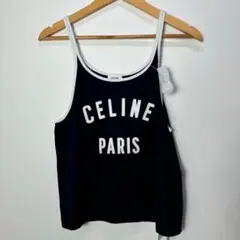 CELINE ホワイト キャミソール ホワイト（白）系 M CELINE(セリーヌ) キャミソール(レディース
