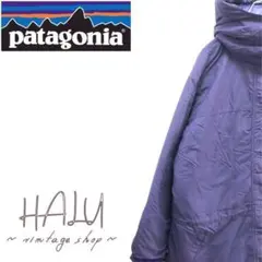 Patagonia マウンテンジャンパー ダウンジャケット フード取り外し 紫