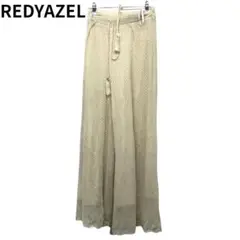 REDYAZEL ライトベージュ　パンツ　メッシュ　シンプル　フリー