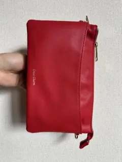 バッグ 赤 レッド ショルダーバッグ ハンドバック 取り外し可能