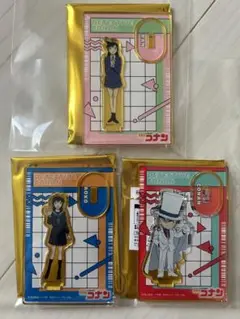 名探偵コナン　ミニアクリルスタンド L 中森 青子 毛利 蘭　江戸川コナン