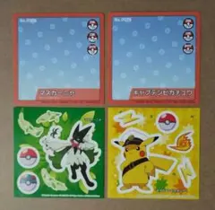 ポケモン　はってなぞってポケモンずかんメモ　ピカチュウ　マスカーニャ　2枚セット