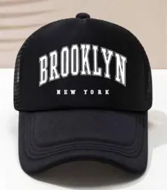 BROOKLYN メッシュキャップ ブラック 黒 野球帽 帽子 ブルックリン