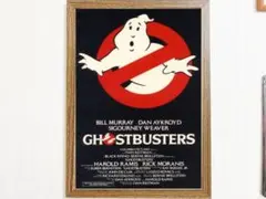 ゴーストバスターズ 映画ポスター フレーム付きA4サイズ壁掛けインテリア