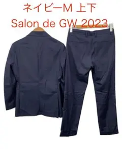【美品】Salon de GW セットアップ上下 ネイビーM リングジャケット