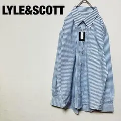 新品タグ付き　LYLE&SCOTT　ワイシャツ　ストライプ　ビッグサイズ　大きい