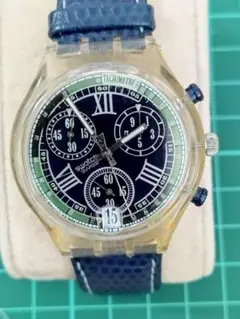 Swatch SCK404クロノグラフ 腕時計 ネイビー