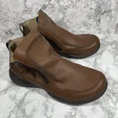 【美品】 Re:getA サイドジップ ショートブーツ ブラウン Lサイズ