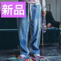 niko and... デニム パッチワークパンツ MODE NORM CORE