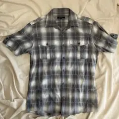 BURBERRY BLACK LABEL 半袖チェックシャツ サイズ2