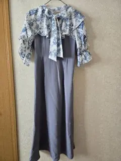 未使用❗お値下げ❕ems 花柄ロングワンピースドレス、結婚式、パーティー、デート