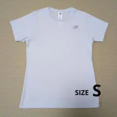 New Balance ニューバランス 半袖Tシャツ ライトブルー　S