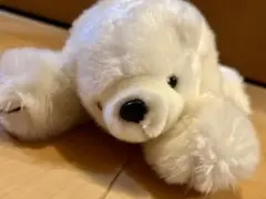 【美品】ふわふわ　しろくま　動物園　ぬいぐるみ　白くま　ホッキョクグマ